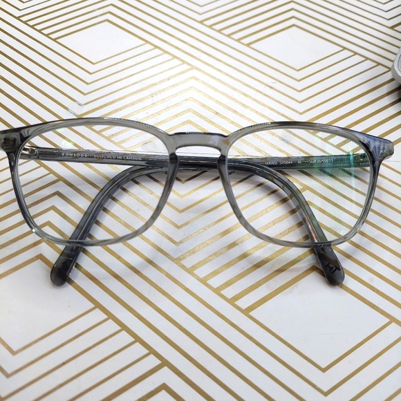 Bonlook eyeglass  wide‎ frame silver gray Louise Strom - Picture 1 of 7